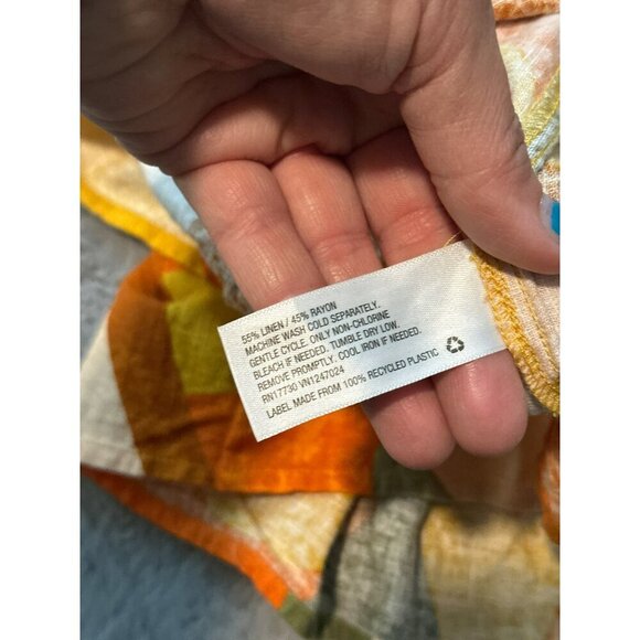 Fe Noel Target Collab Women's 4 100% Linen Multi-Colored Mini Skirt - Picture 8 of 12